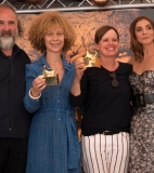 Antoinette Boulat and Elsa Pharaon receive the European Casting Director Award - Locarno 2016 - Awards