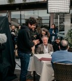 Santi Amodeo shooting Yo, mi mujer y mi mujer muerta - Production – Spain/Argentina